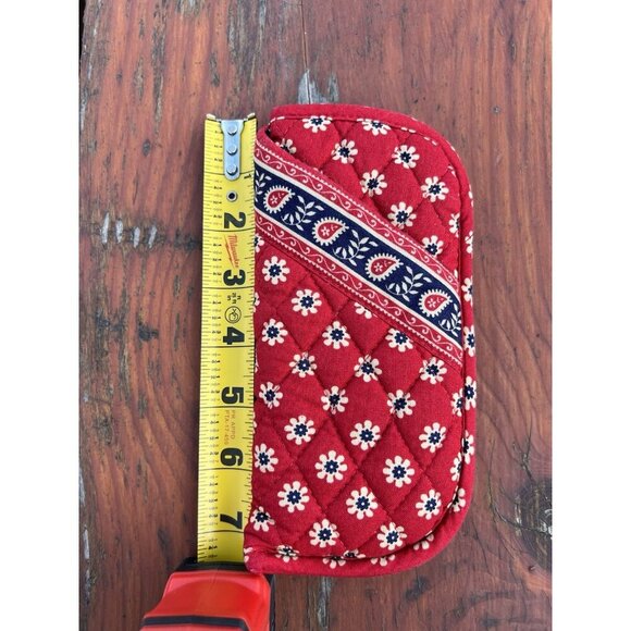 Vintage 90s Vera Bradley Americana red blue paisley sunglass case preppy classic - Picture 10 of 10